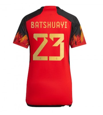 Belgien Michy Batshuayi #23 Hjemmebanetrøje Dame VM 2022 Kort ærmer